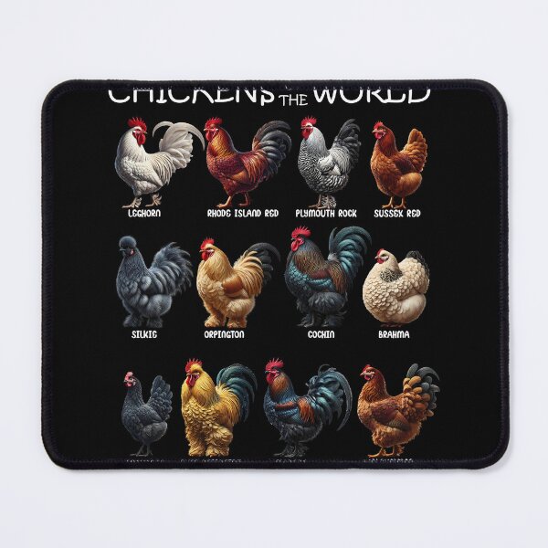 Item preview, Chickens of the World Animal Farmer Farm Lover designed and sold by Kimberley King Art  King Art.