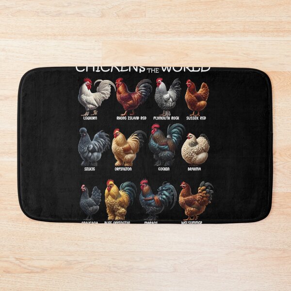 Item preview, Chickens of the World Animal Farmer Farm Lover designed and sold by Kimberley King Art  King Art.