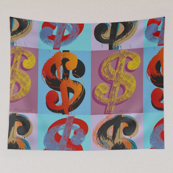 Aperçu de l'œuvre Andy Warhol : Le Signe du Dollar (1981) créée et vendue par YNTDigitalHouse.