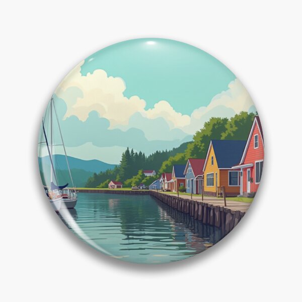 Item preview, Bar Habor Travel Poster, Perfect Gift for Travel Enthusiasts, Vintage Style Wall Art, USA Wall art for home decor, Bar Habor print. Sticker designed and sold by Thegalleryshop1.