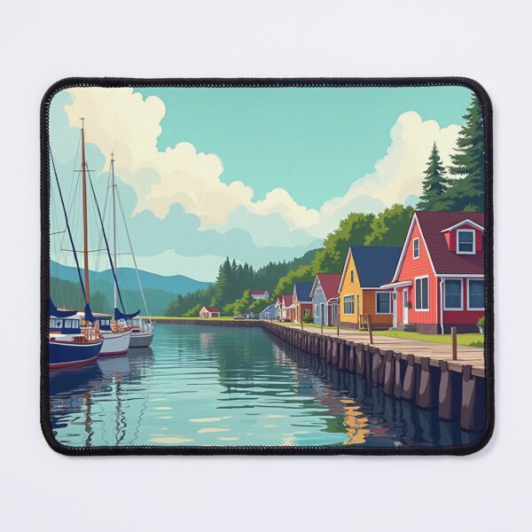 Item preview, Bar Habor Travel Poster, Perfect Gift for Travel Enthusiasts, Vintage Style Wall Art, USA Wall art for home decor, Bar Habor print. Sticker designed and sold by Thegalleryshop1.