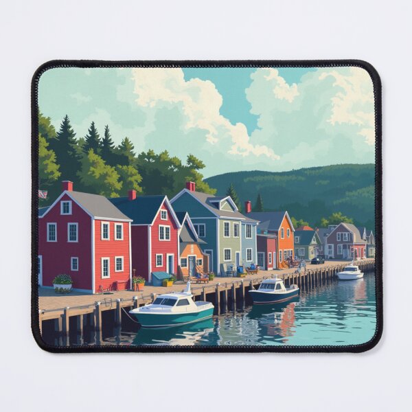 Item preview, Bar Habor Travel Poster, Perfect Gift for Travel Enthusiasts, Vintage Style Wall Art, USA Wall art for home decor, Bar Habor print. Sticker designed and sold by Thegalleryshop1.