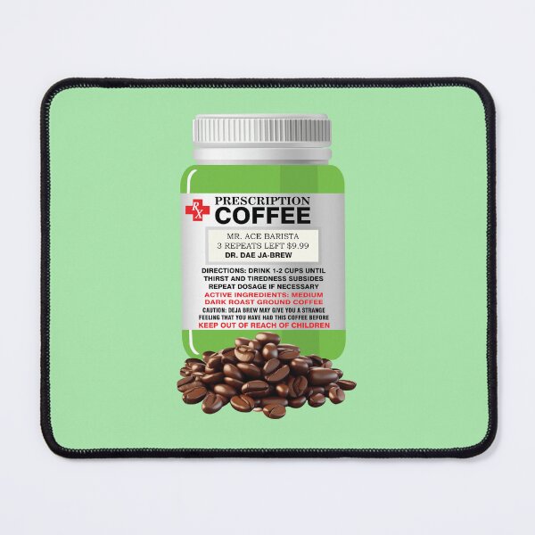 Item preview, Prescription coffee - BRIGHT GREEN designed and sold by StellarFX.
