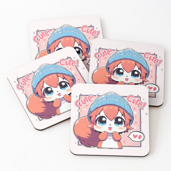 Item preview, Cute Squirrel wearing a blue beanie! designed and sold by sks-ai-artist.