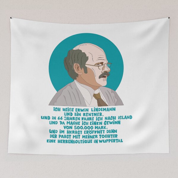 Item preview, Lottery Winner Erwin Lindemann - Loriot - TV Kult - German designed and sold by Boogosh.