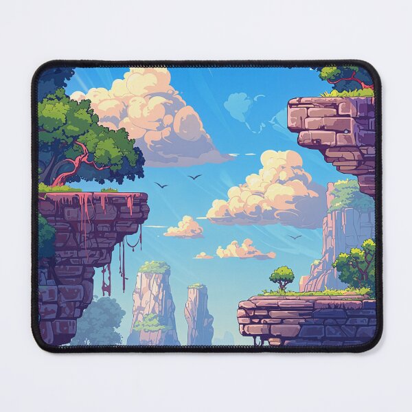 Item preview, Floating Cliffs of the Sky Realm – Fantasy Landscape designed and sold by SuperNovaDesigns.