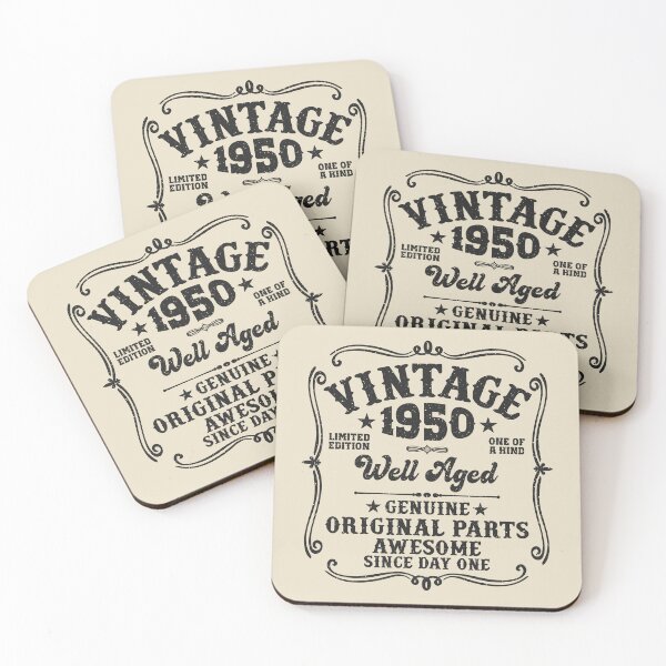 Item preview, 75th Birthday Vintage 1950 Well Aged 75 Awesome Years designed and sold by eclecTEEq.