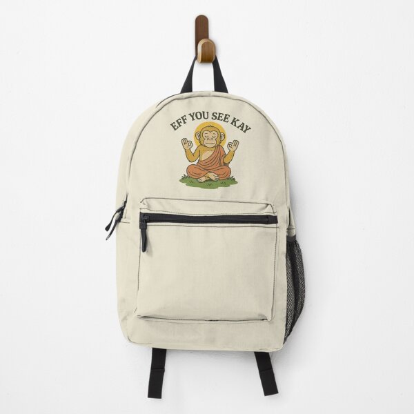 Item preview, Eff You See Kay Meditating Monkey designed and sold by zzz888.