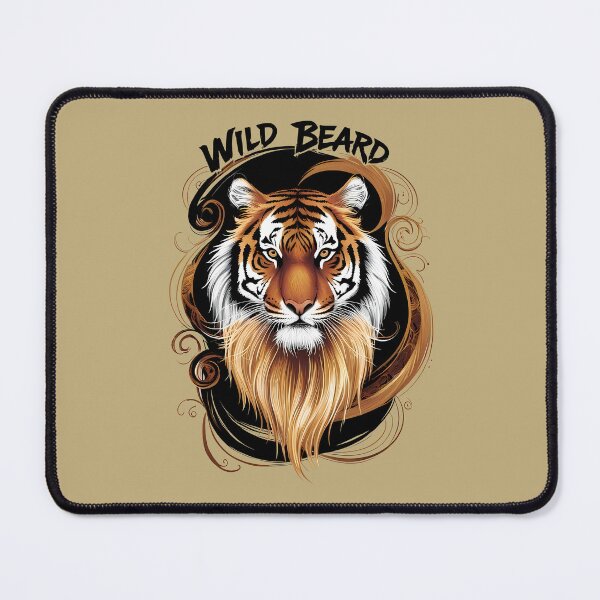 Item preview, Wild Beard. Funny Bearded Tiger. Wildlife Humor. designed and sold by twisted-dot.