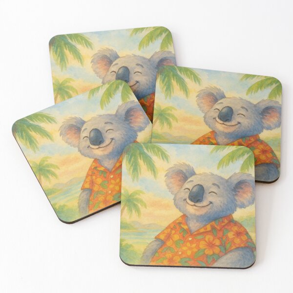 Item preview, funny koala on vacation designed and sold by Mauswohn.