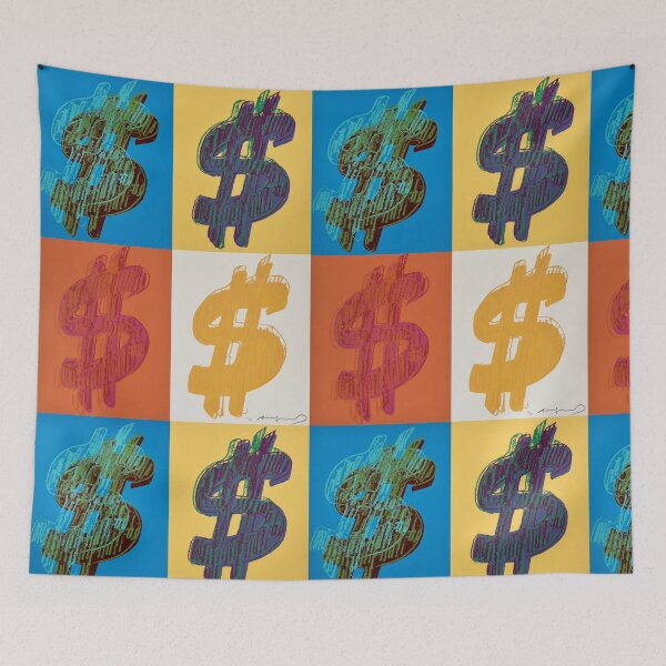 Aperçu de l'œuvre Andy Warhol : Le Signe du Dollar (1981) créée et vendue par YNTDigitalHouse.