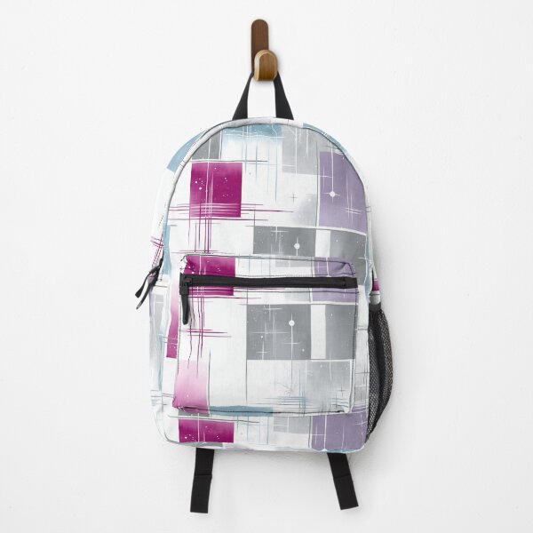 Item preview, Ethereal Pastel Grids with Mauve, Silver, and Blue Mesh designed and sold by Moisky Patterns.