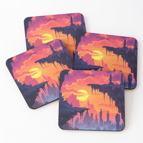 Item preview, Twilight Abyss – Fantasy City of Shadows and Flame designed and sold by SuperNovaDesigns.