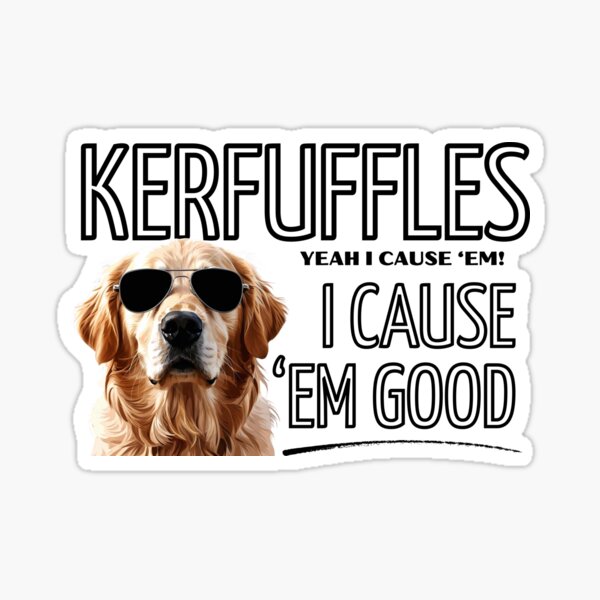 Artikel-Vorschau von Golden Retriever-Aufruhr, designt und verkauft von Kerfuffles27.