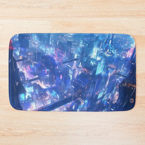 Item preview, Rainy day in the future city designed and sold by piakestore.