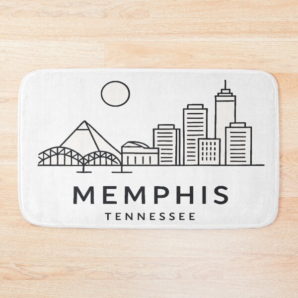 Item preview, Minimalist Memphis Skyline – Downtown Landmarks Line Art designed and sold by Globalcitytees.