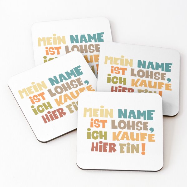 Item preview, My name is Lohse, I shop here - Loriot - TV Kult - German designed and sold by Boogosh.