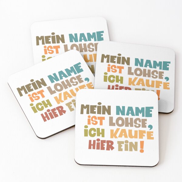 Item preview, My name is Lohse, I shop here - Loriot - TV Kult - German designed and sold by Boogosh.