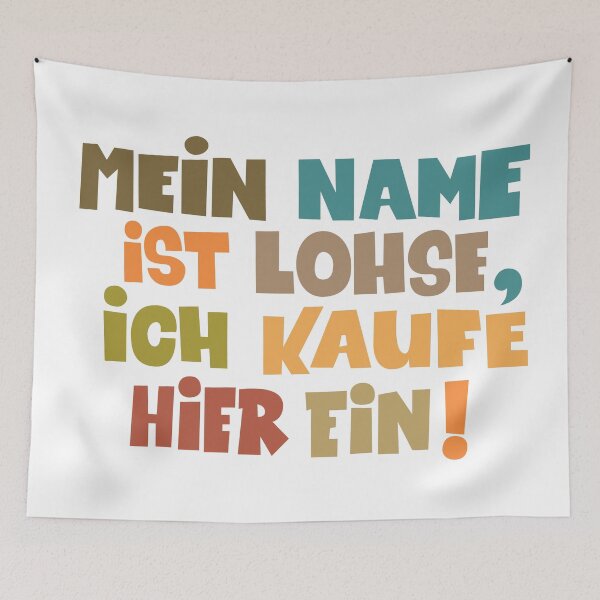 Item preview, My name is Lohse, I shop here - Loriot - TV Kult - German designed and sold by Boogosh.