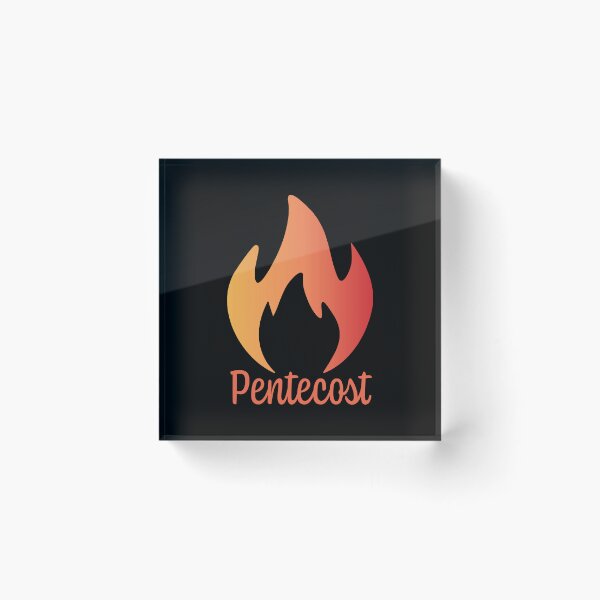 Item preview,  Pentecost Sunday Art – Holy Spirit Dove with Flames of Fire Christian Design designed and sold by CrossCrafted.