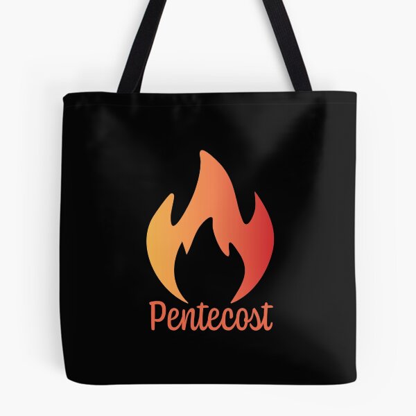 Item preview,  Pentecost Sunday Art – Holy Spirit Dove with Flames of Fire Christian Design designed and sold by CrossCrafted.