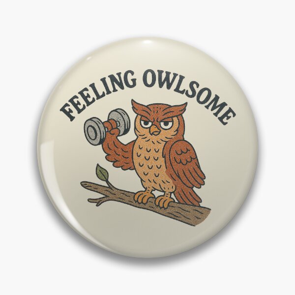 Item preview, Feeling Owlsome Weightlifting Owl designed and sold by zzz888.