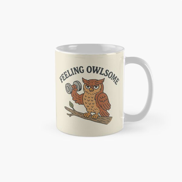 Item preview, Feeling Owlsome Weightlifting Owl designed and sold by zzz888.