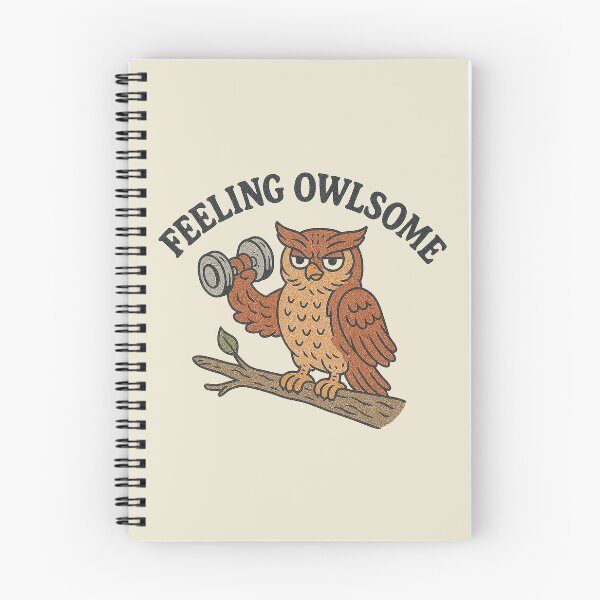 Item preview, Feeling Owlsome Weightlifting Owl designed and sold by zzz888.