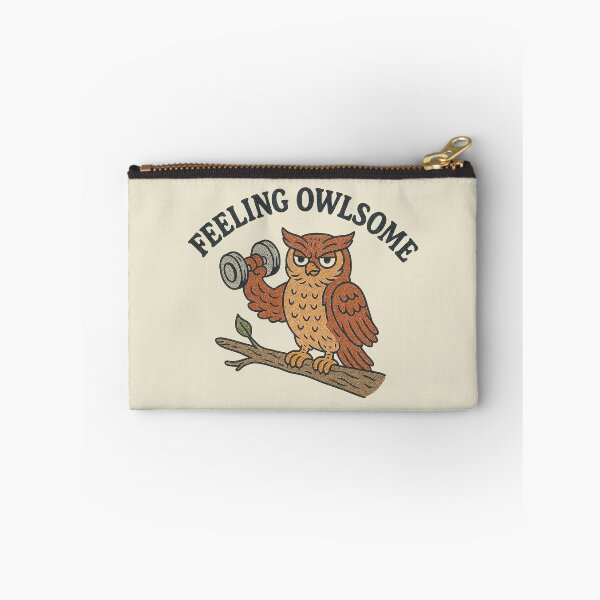 Item preview, Feeling Owlsome Weightlifting Owl designed and sold by zzz888.