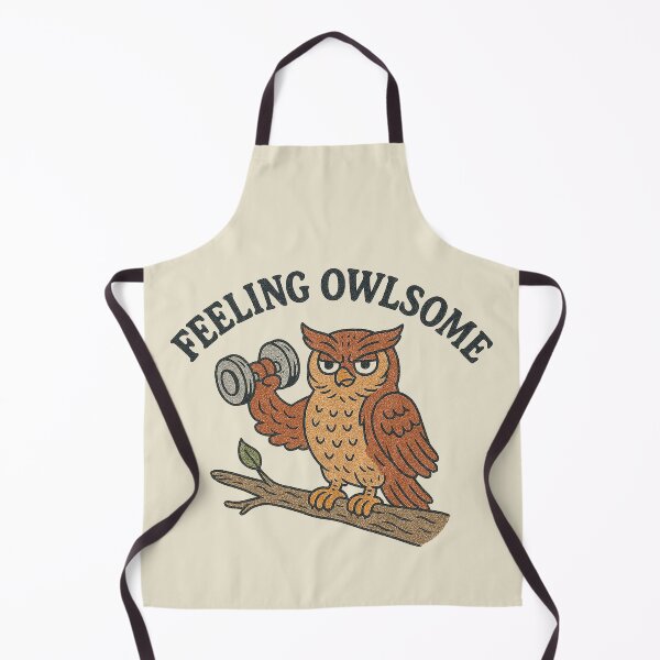 Item preview, Feeling Owlsome Weightlifting Owl designed and sold by zzz888.