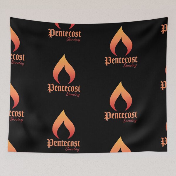 Item preview, Pentecost Sunday Art – Holy Spirit Dove with Flames of Fire Christian Design designed and sold by CrossCrafted.