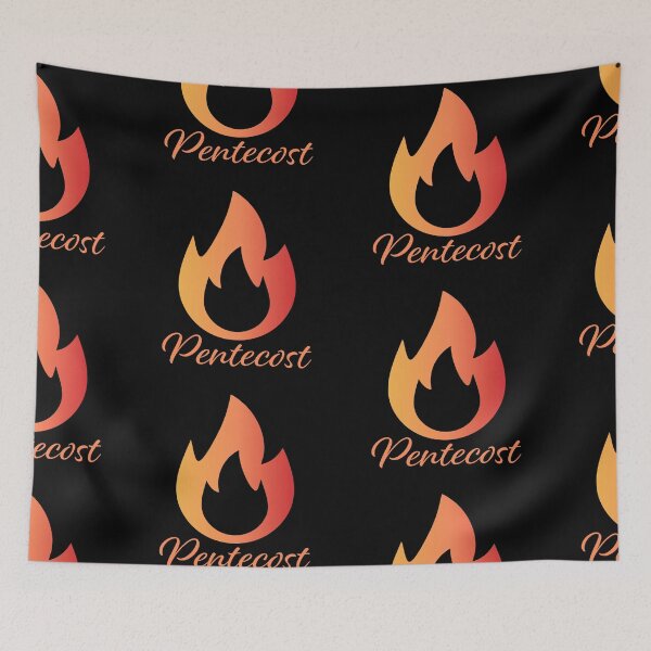 Item preview, Pentecost Sunday Art – Holy Spirit Dove with Flames of Fire Christian Design designed and sold by CrossCrafted.