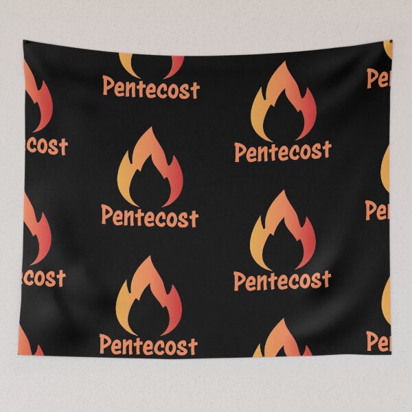 Item preview,  Pentecost Sunday Art – Holy Spirit Dove with Flames of Fire Christian Design designed and sold by CrossCrafted.