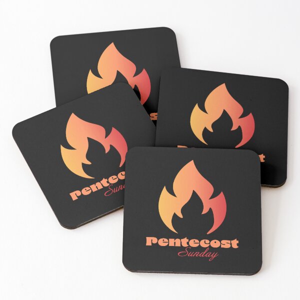 Item preview, Pentecost Sunday Art – Holy Spirit Dove with Flames of Fire Christian Design designed and sold by CrossCrafted.