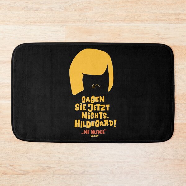 Item preview, Don't say anything now, Hildegard - Loriot - The Nudel - TV Kult - German designed and sold by Boogosh.
