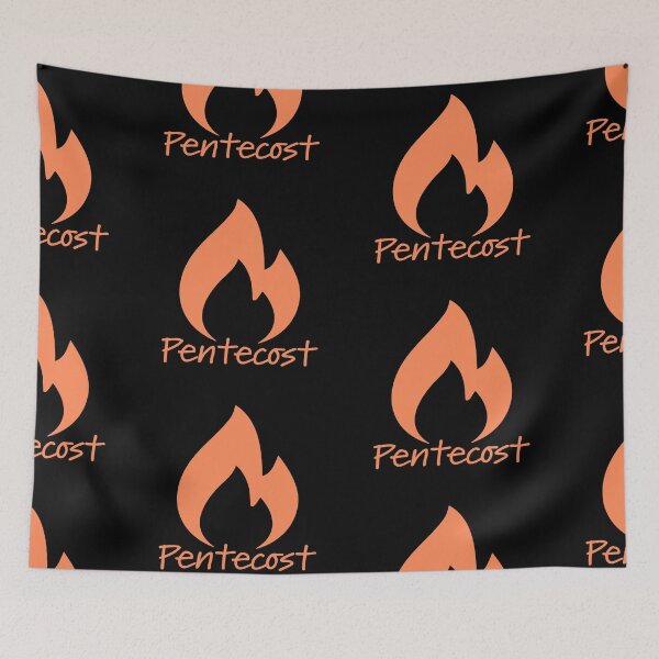 Item preview, Pentecost Sunday Art – Holy Spirit Dove with Flames of Fire Christian Design designed and sold by CrossCrafted.