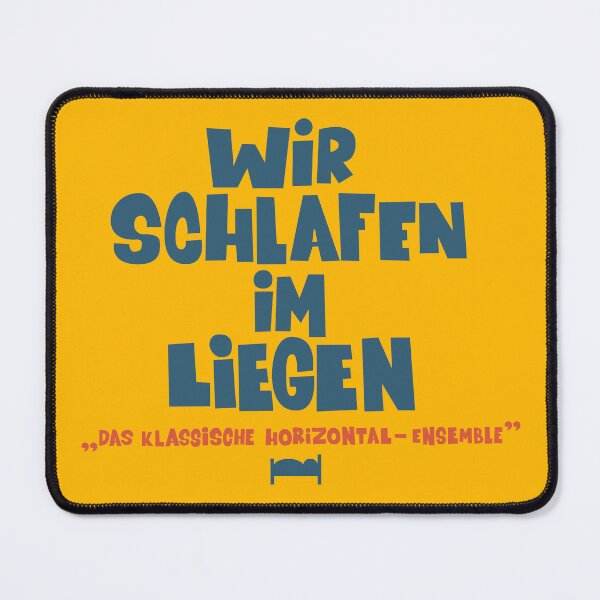 Item preview, We sleep lying down - Loriot - TV Kult - German designed and sold by Boogosh.