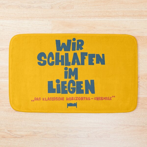 Item preview, We sleep lying down - Loriot - TV Kult - German designed and sold by Boogosh.