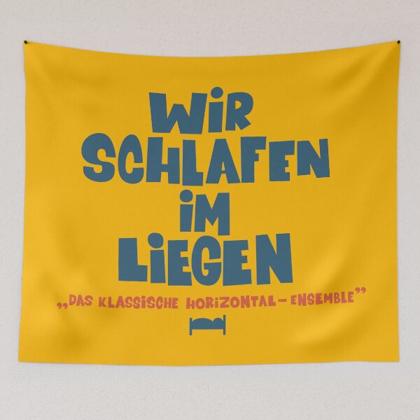 Item preview, We sleep lying down - Loriot - TV Kult - German designed and sold by Boogosh.