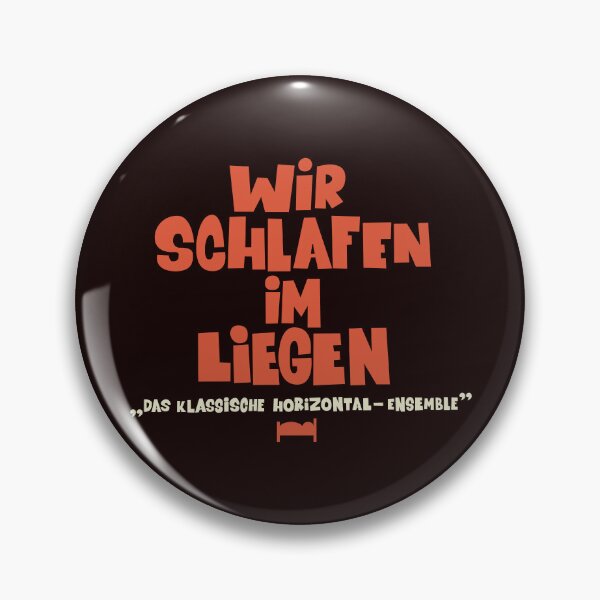 Item preview, We sleep lying down - Loriot - TV Kult - German designed and sold by Boogosh.