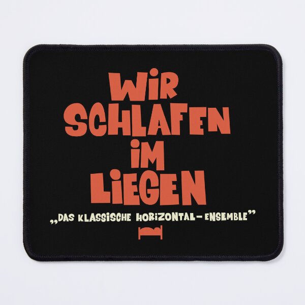 Item preview, We sleep lying down - Loriot - TV Kult - German designed and sold by Boogosh.