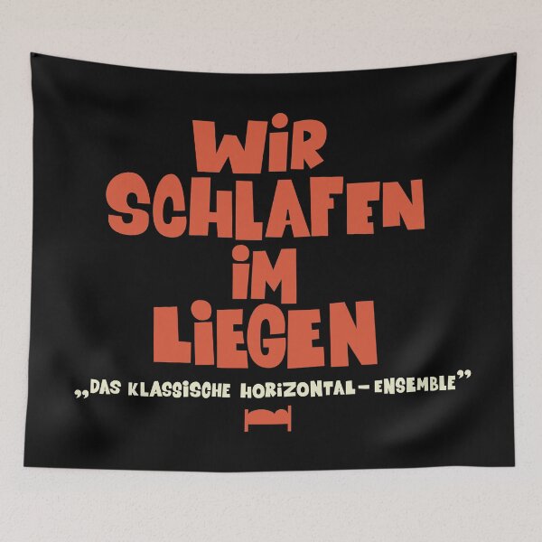 Item preview, We sleep lying down - Loriot - TV Kult - German designed and sold by Boogosh.