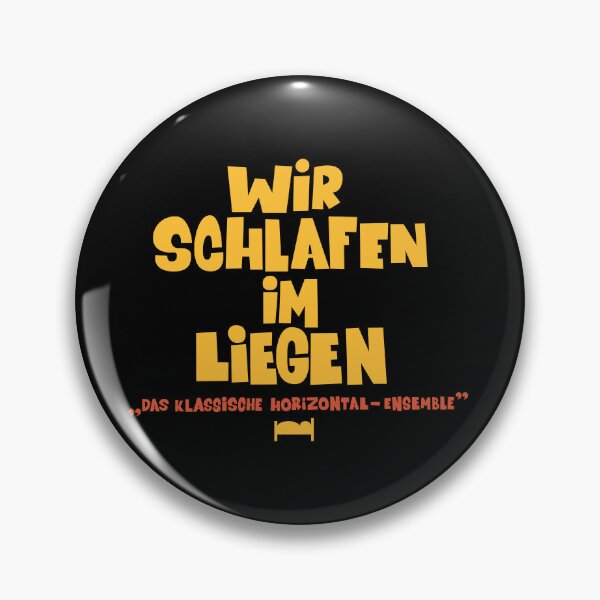 Item preview, We sleep lying down - Loriot - TV Kult - German designed and sold by Boogosh.