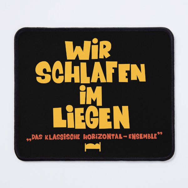 Item preview, We sleep lying down - Loriot - TV Kult - German designed and sold by Boogosh.