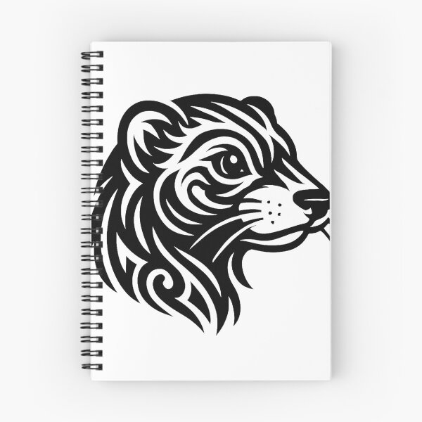 Aperçu de l'œuvre furet tribal créée et vendue par SpectrumShine.