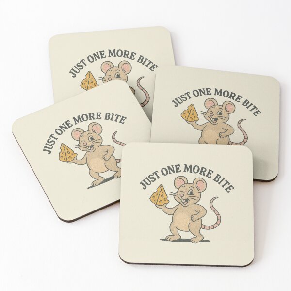 Item preview, Just One More Bite Cute Mouse Design designed and sold by zzz888.