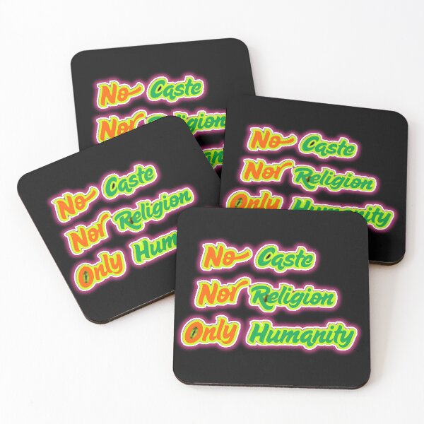 Item preview, No Caste, No Religion, Only Humanity – Equality & Unity Quote designed and sold by SRKSHOP.