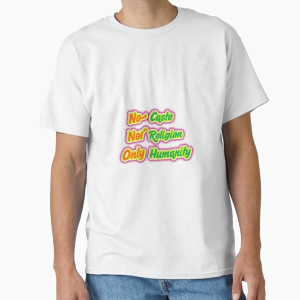Item preview, No Caste, No Religion, Only Humanity – Equality & Unity Quote designed and sold by SRKSHOP.