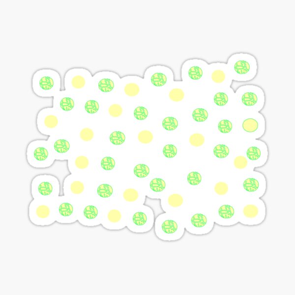 Item preview,  Bright Lemon and Lime  color shapes designed and sold by Nature  Nblossom.