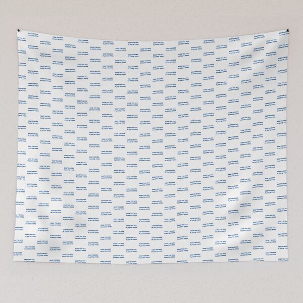 Item preview, keep the sea plastic-free environmental art designed and sold by RedOrBlueIts4U.